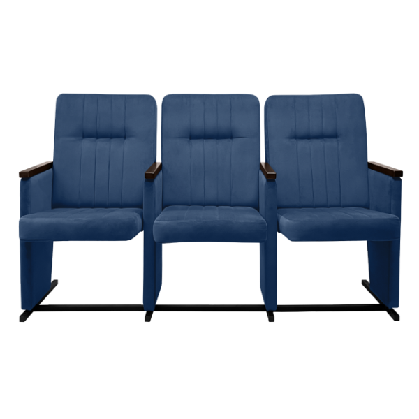 Трехместные секции стульев для актовых залов КР 24х3