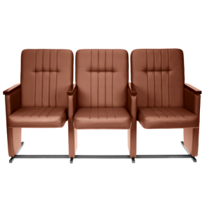 Трехместные секции стульев для актовых залов КР 24х3