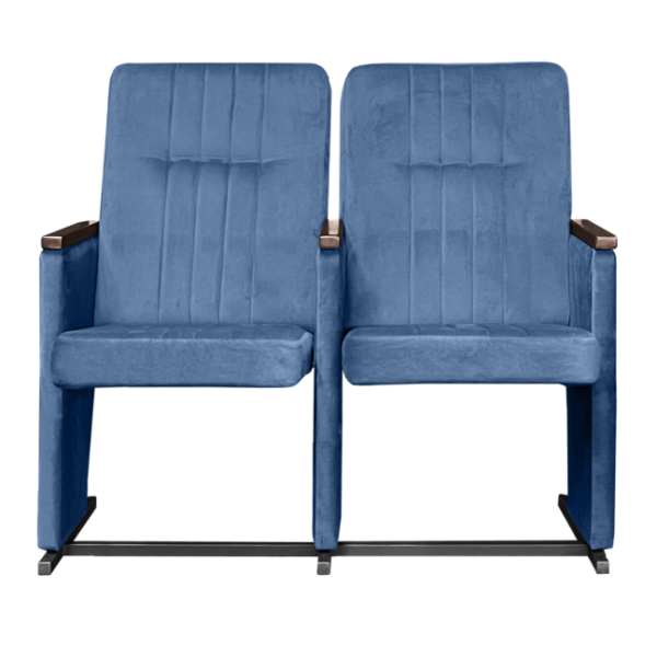 Двухместная секция стульев для актовых залов КР 24х2