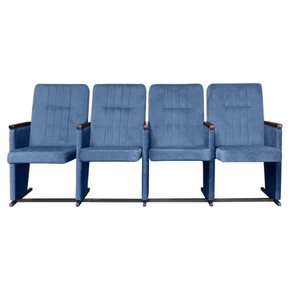 Четырехместная секция стульев для актовых залов КР 24х4